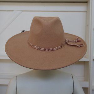 Light Tan Scala Fedora | Southwestern Cotton Band